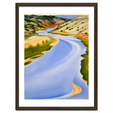 Georgia O’Keeffe – Chama River, Ghost Ranch (1937) | Serene Southwestern Landscape in Bold Modernist Forms thumbnail