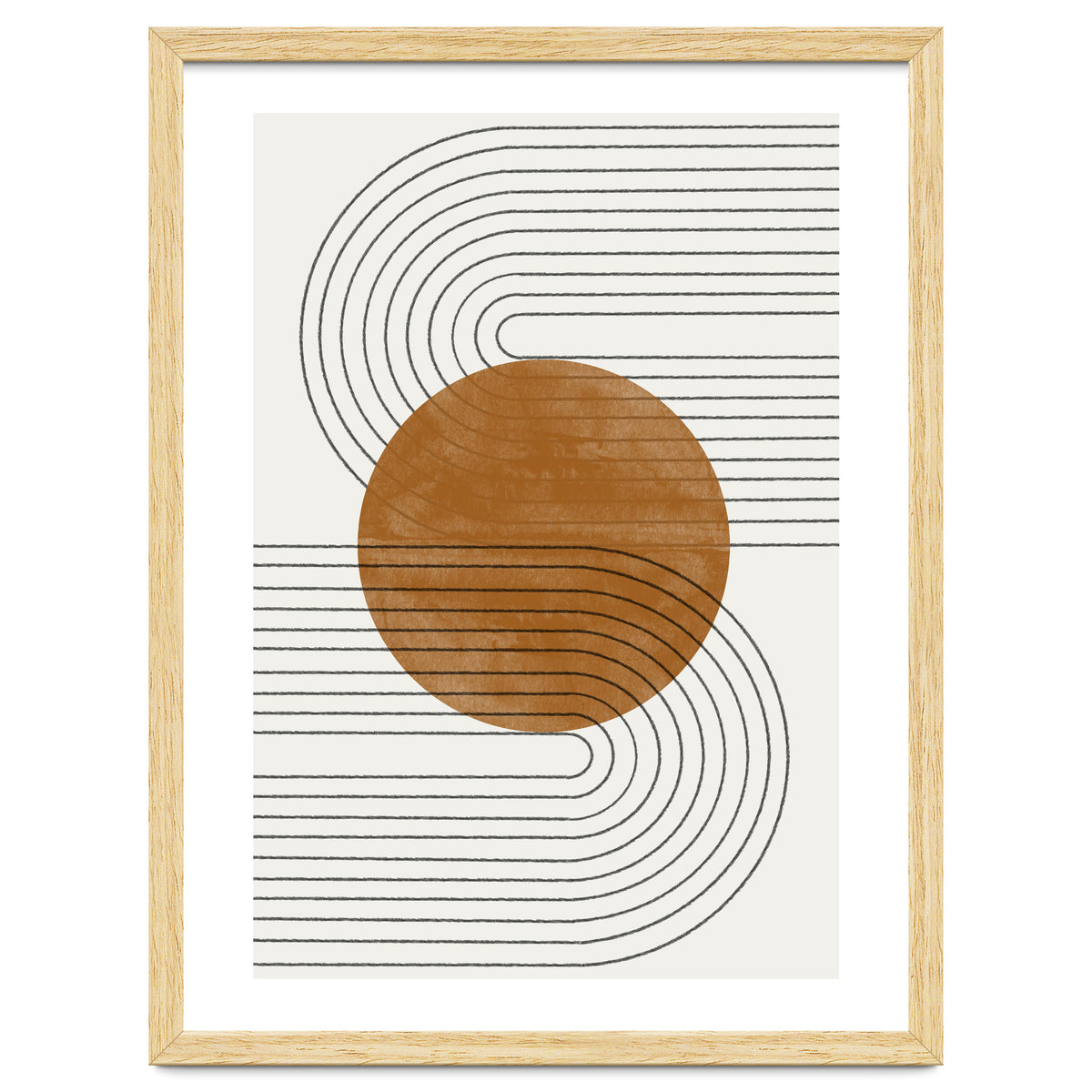 BROWN MINIMALIST MOON
