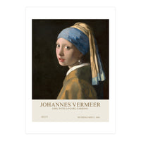 Johannes Vermer - Girl with a pearl earring (Print Only)