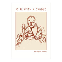 Girl With A Candle – Jean Baptiste Santerre (Print Only)