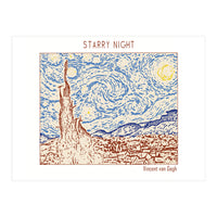 Starry Night – Vincent Van Gogh (Print Only)