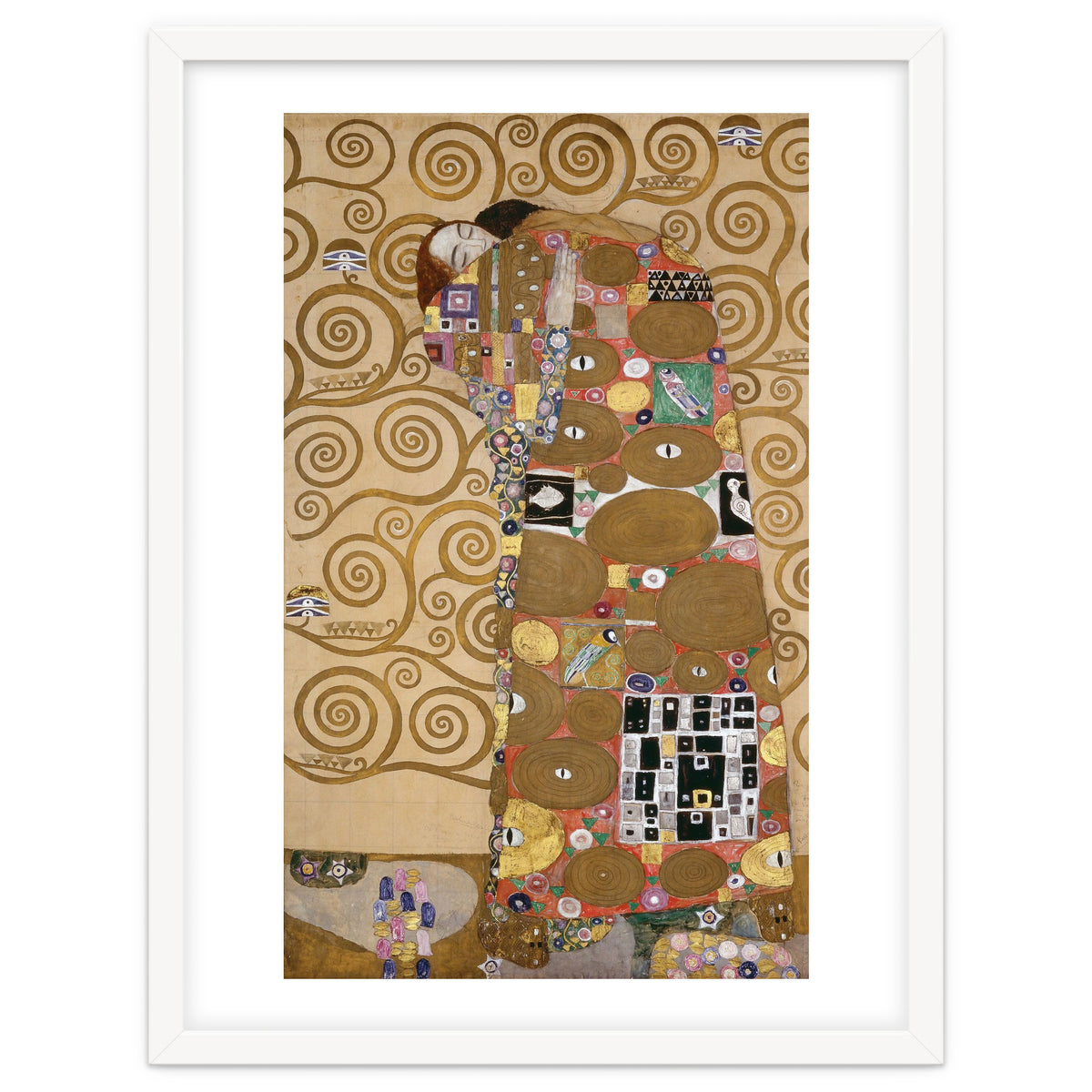 Sketches for the Frieze for the Palais Stoclet in Brussels, Belgium. Watercolour and pencil.