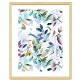 Watercolor Tranquility Leaves Mauve thumbnail