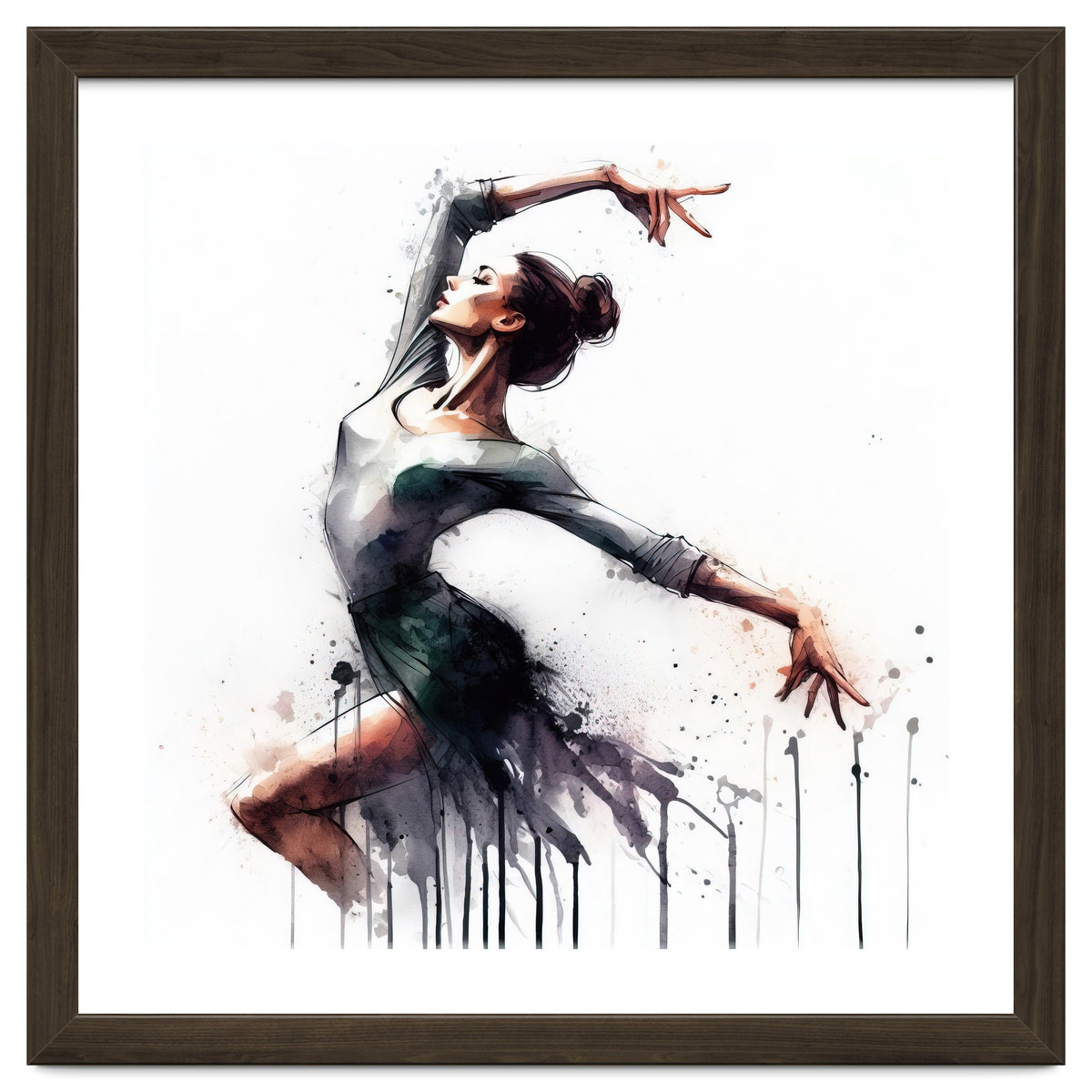 Watercolor Ballet Dancer #2