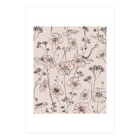 Wild Roses Floral Pattern (Print Only)