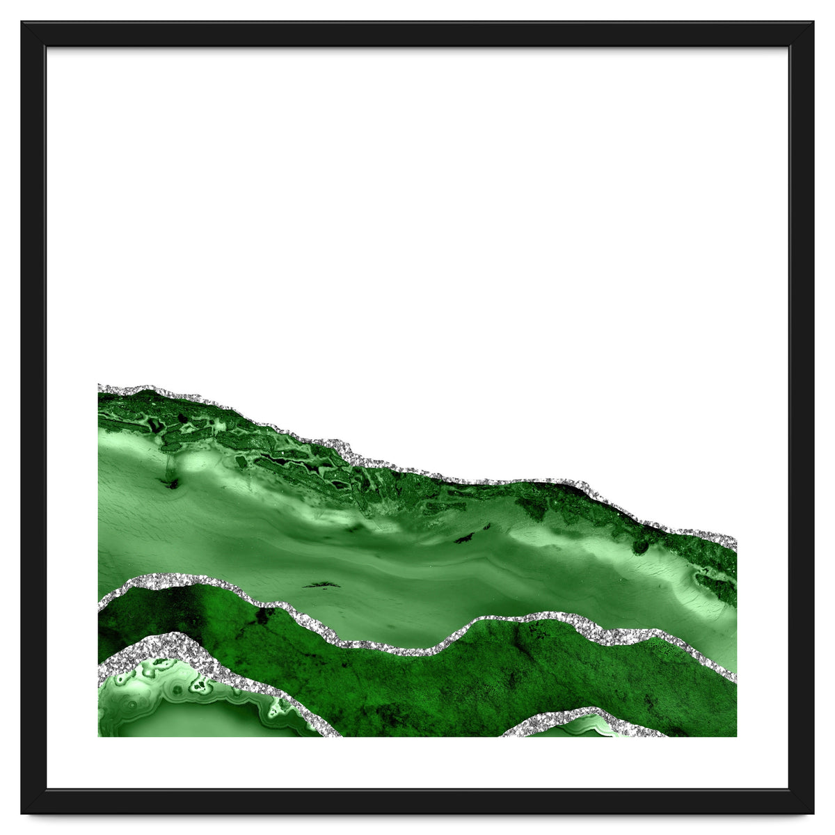 Green & Silver Agate Texture 06