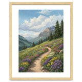 Serene Alpine Path Through Summer Wildflowers thumbnail