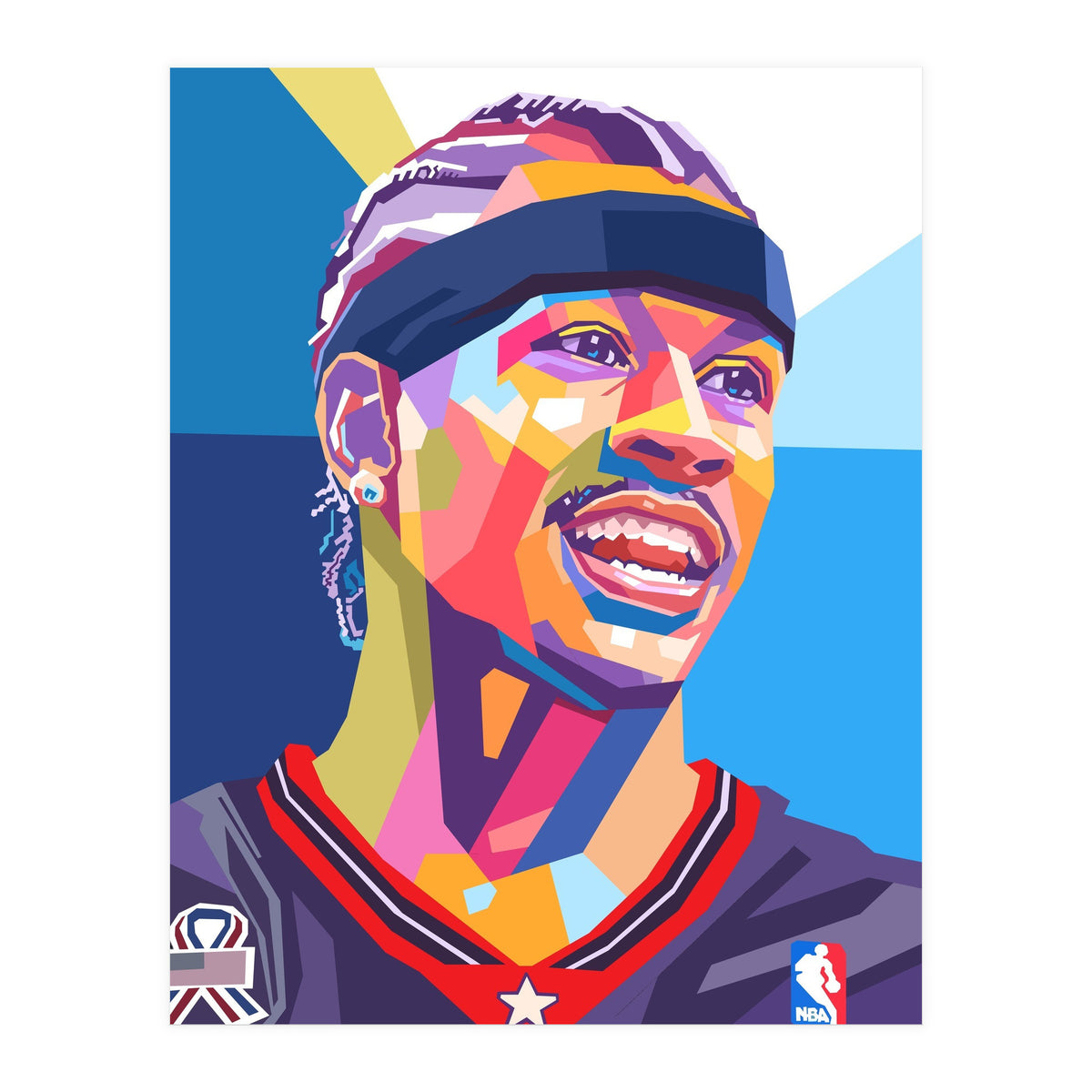 Allen Iverson pop art (Print Only)