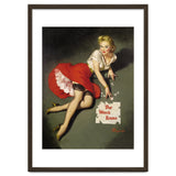 Pinup Sexy Girl Posing In Red Dress thumbnail