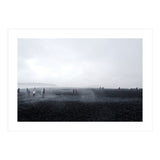 Tourists on the black sand beach - Iceland  (Print Only) thumbnail