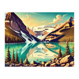 Vintage Lake Louise Banff Poster, Canada (Print Only) thumbnail