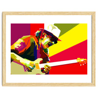 Carlos Santana Latin Guitarist Pop Art Wpap