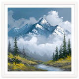 Majestic Peaks in Morning Mist thumbnail