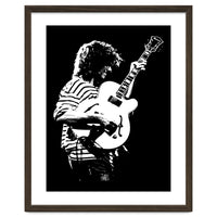 Pat Metheny American Jazz Musician in Monochrome