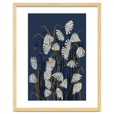 Linocut flower meadow blue thumbnail
