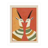 Two Gazelles In Stillness (Print Only) thumbnail