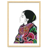 Embroidery Realistic Digital Embroidery Fashion Illustration Art Print Viddy Pop Studio Mood Room thumbnail