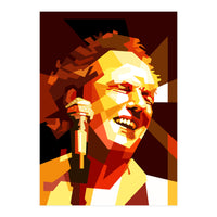 Lee Ritenour Jazz Guitarist Retro Portrait (Print Only)