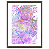 Pink Banana Leaves | Tropical Botanical Jungle | Ultraviolet Purple Nature Plants | Eclectic Forest thumbnail