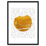 Stay Gold | Abstract Geometric Painting | Polka Dots Quirky Eclectic | Modern Boho Luxe thumbnail
