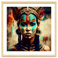 Armored Warrior Woman Portrait