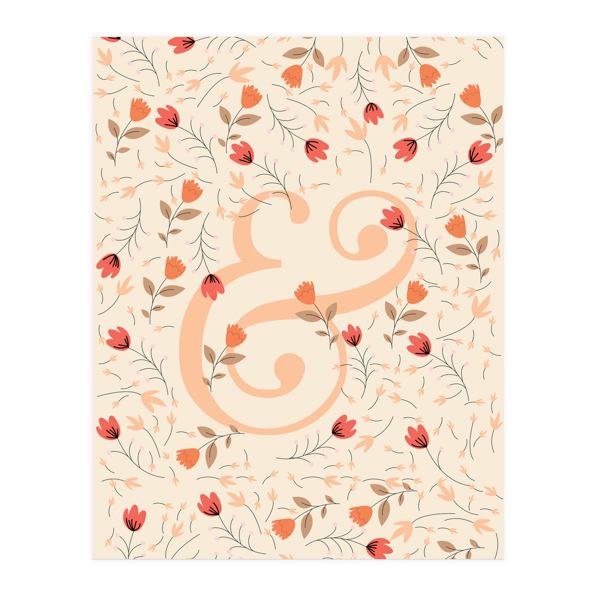 Floral Ampersand (Print Only)