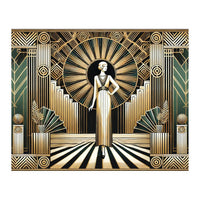 Golden Twenties Flair In Art Deco (Print Only)