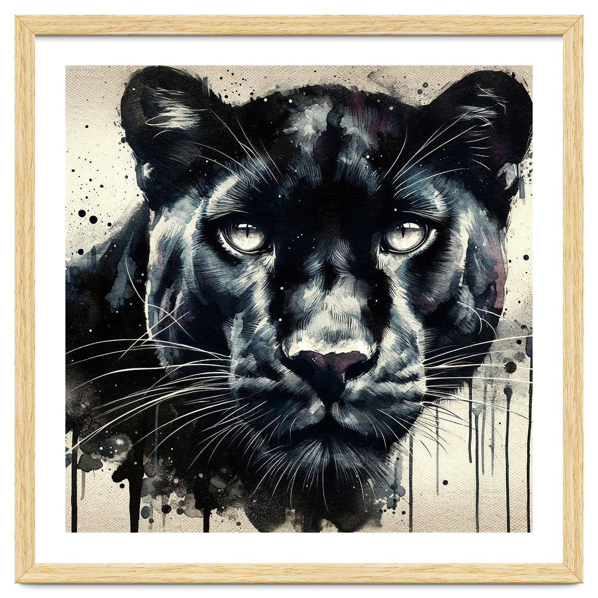 Watercolor Panther
