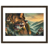 Vintage Bhutan, Mountain Monasteries Poster thumbnail