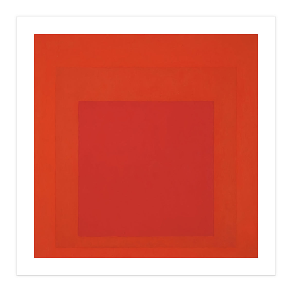 JOSEF ALBERS - HOMAGE TO THE SQUARE RED (Print Only)