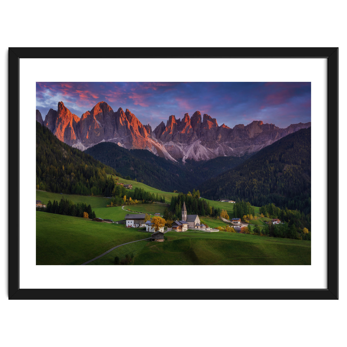 Santa Maddalena at sunset