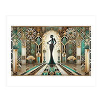 Art Deco Glamour Woman (Print Only)
