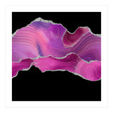Magenta & Silver Agate Texture 04  (Print Only) thumbnail