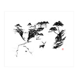 Deer In The Snow (Print Only) thumbnail