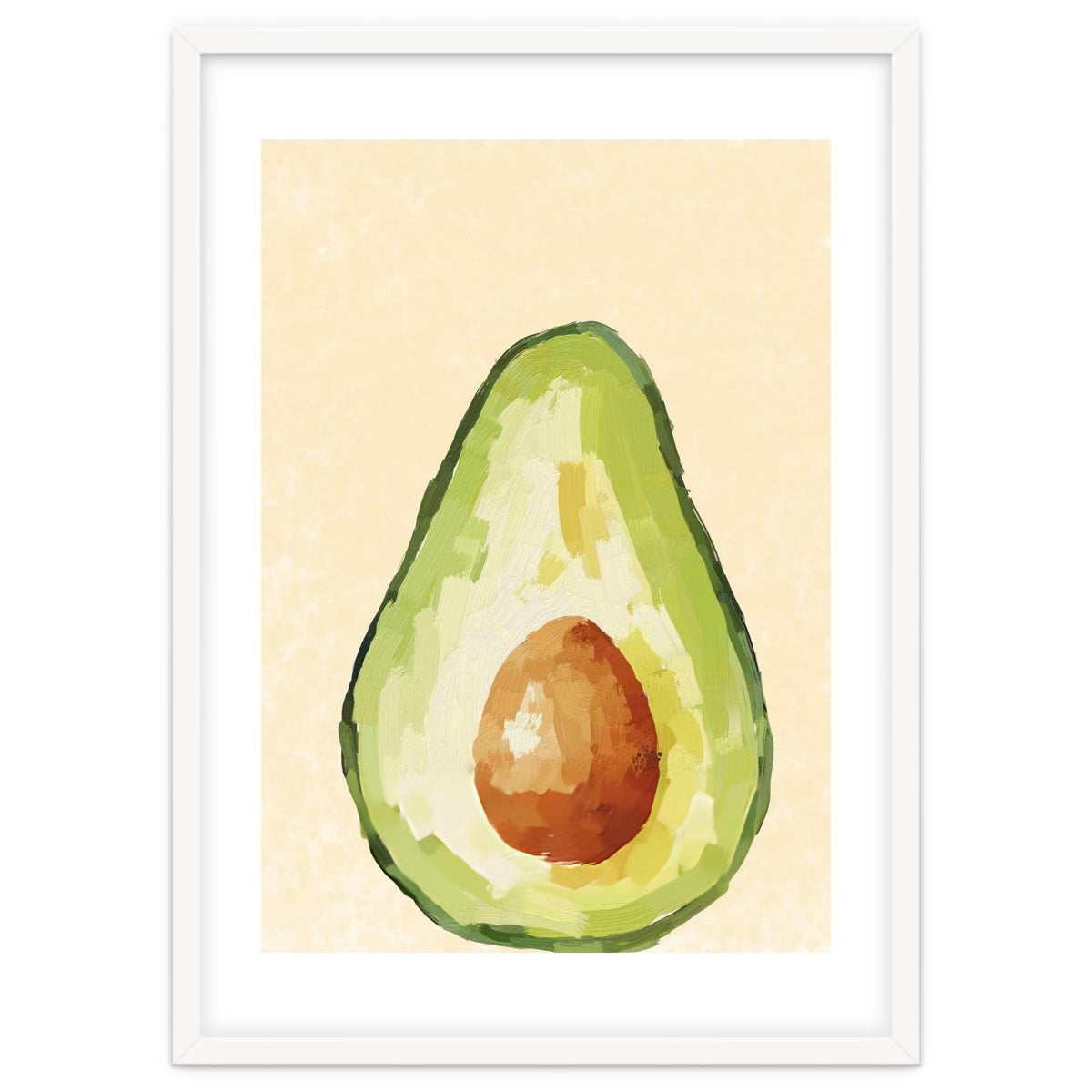 Avocado Half, Fresh Food Kitchen Art