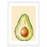 Avocado Half, Fresh Food Kitchen Art