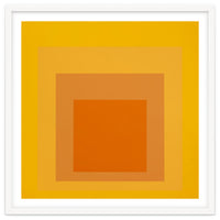 JOSEF ALBERS - HOMAGE TO THE SQUARE YELLOW ORANGE 2. HIGH RESOLUTION