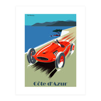 French Riviera, Race Car (Print Only)