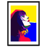 Girl Smoking Pop Art WPAP Style Illustration thumbnail