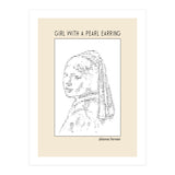 Girl With A Pearl Earring Johannes Vermeer Ascii Art (Print Only) thumbnail