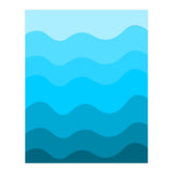 Blue gradient design  (Print Only) thumbnail