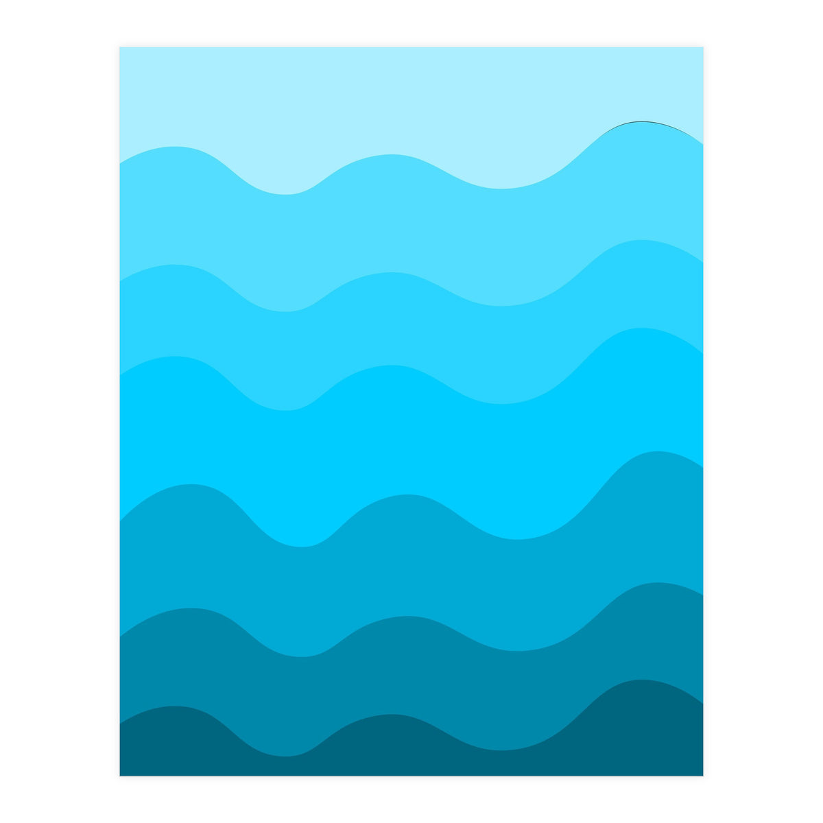 Blue gradient design  (Print Only)