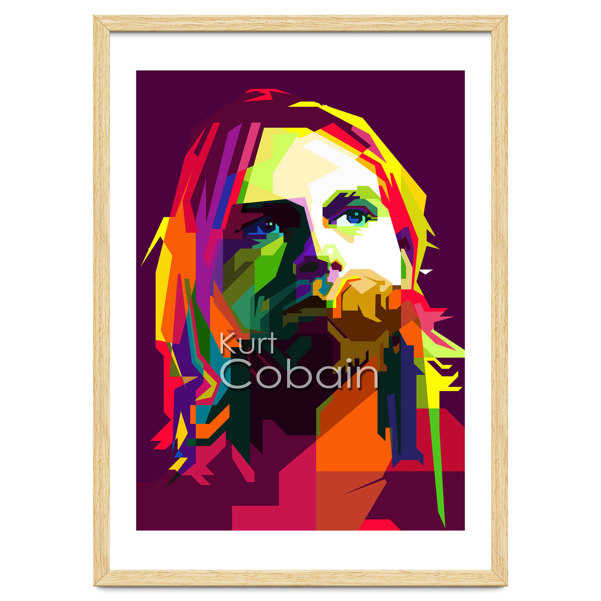 Kurt Cobain Grunge Music Pop Art WPAP
