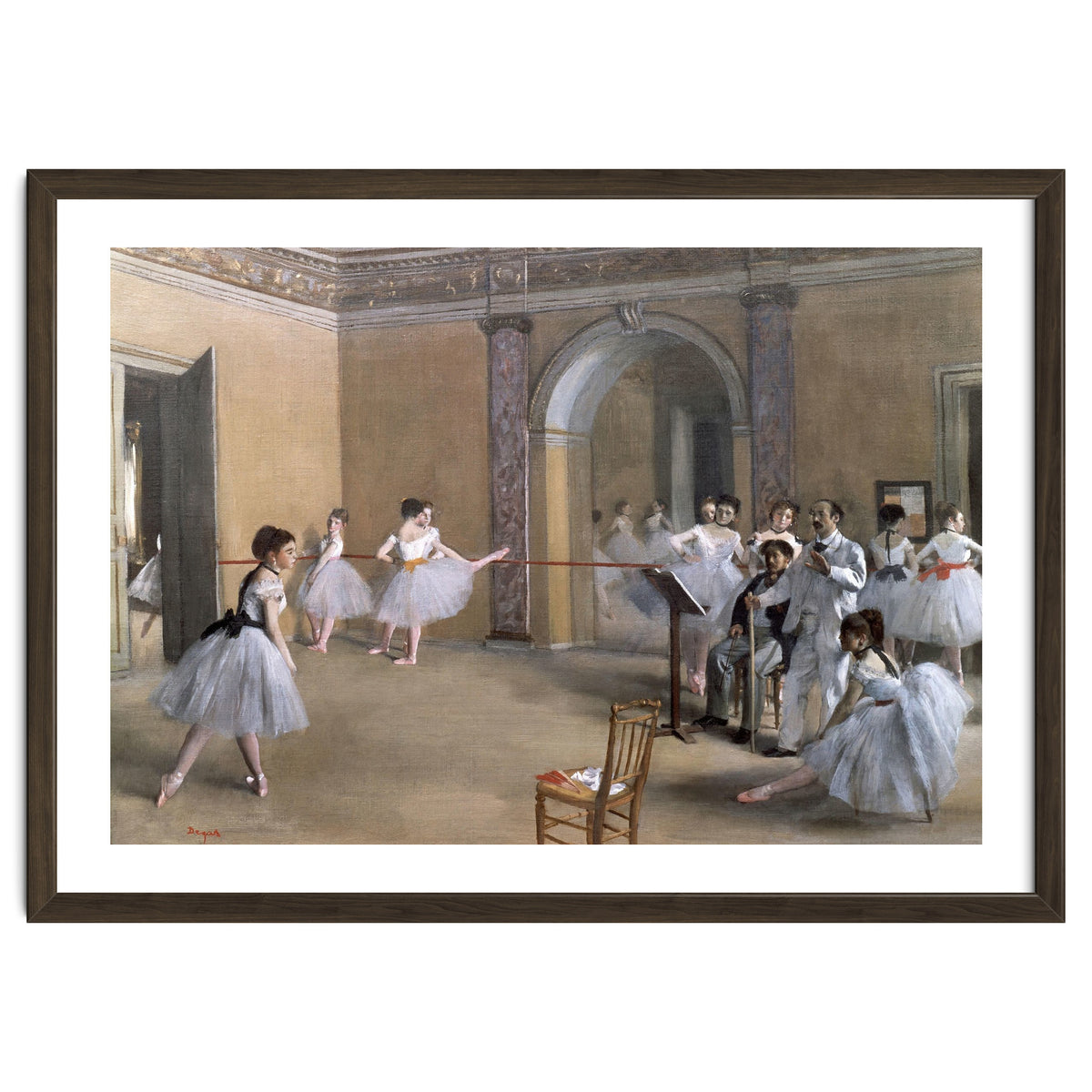 The Dance Foyer at the Opera on the rue Le Peletier, 1872 - 32x46 cm - oil on canvas.