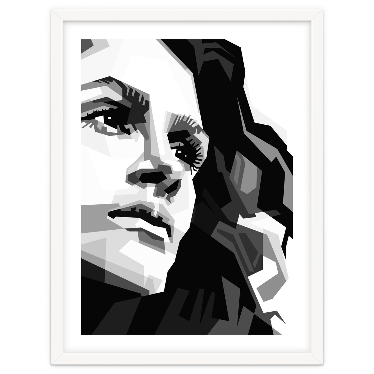 Julia Roberts Monochrome Illustration