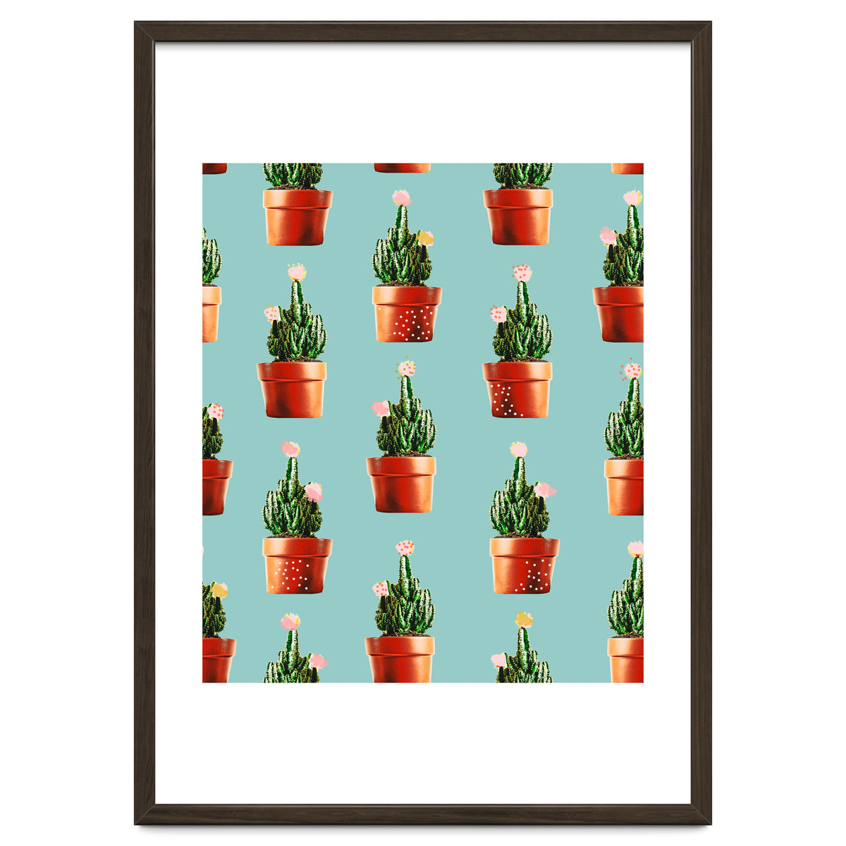 Cactus in Copper Pots #society6 #decor #buyart