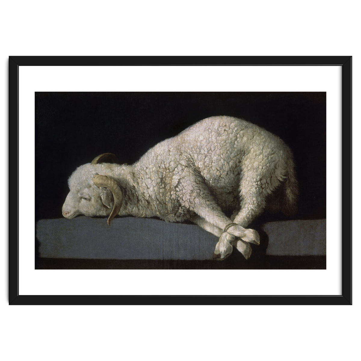 Agnus Dei - ca.1635-40 - oil on canvas - 37,3 x 62 cm - Spanish Baroque - NP 7293.