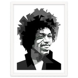 Jimi Hendrix Rock And Blues Music Black White thumbnail