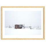 Barn in the winter snowscape thumbnail