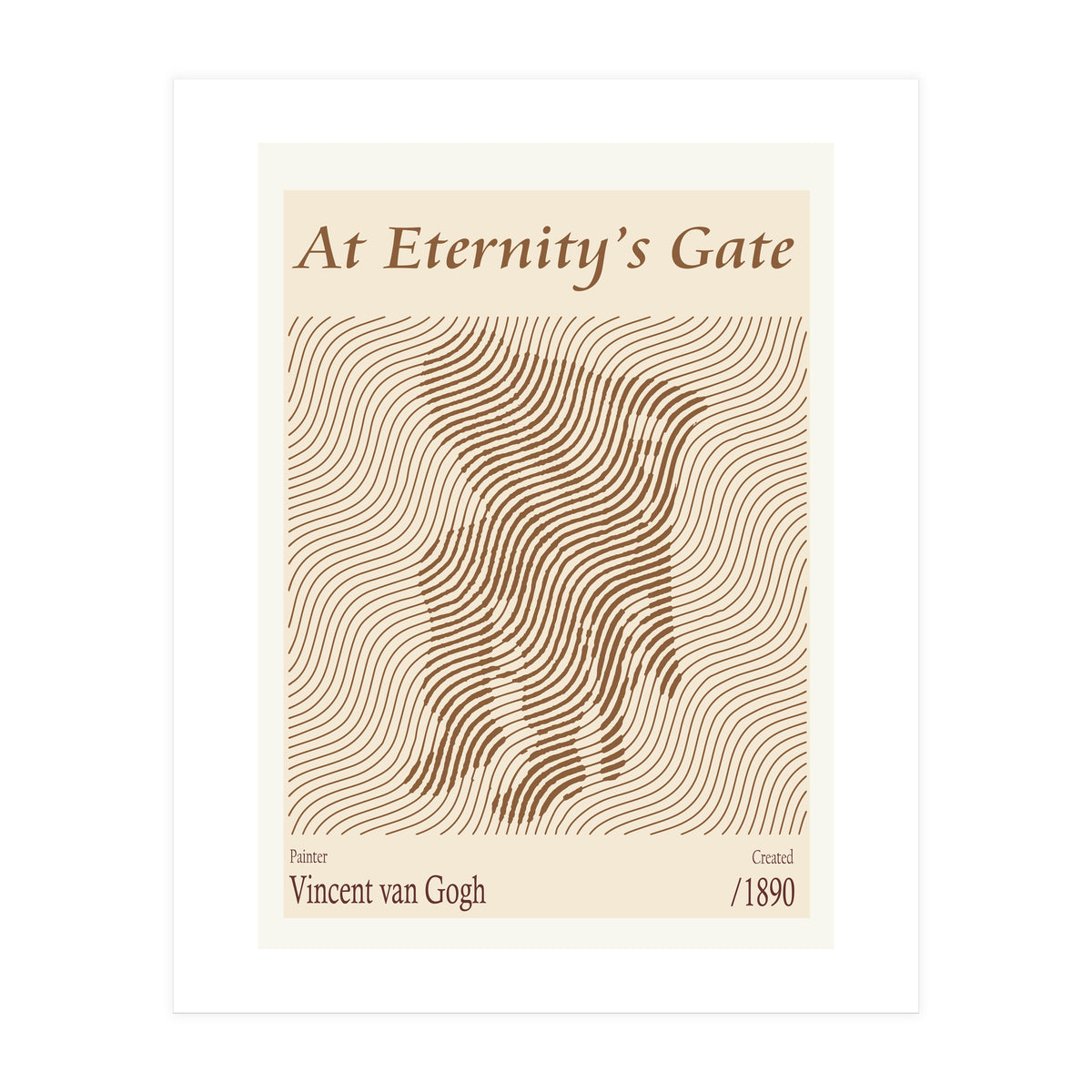 At Eternity’s Gate Vincent Van Gogh (1890) (Print Only)